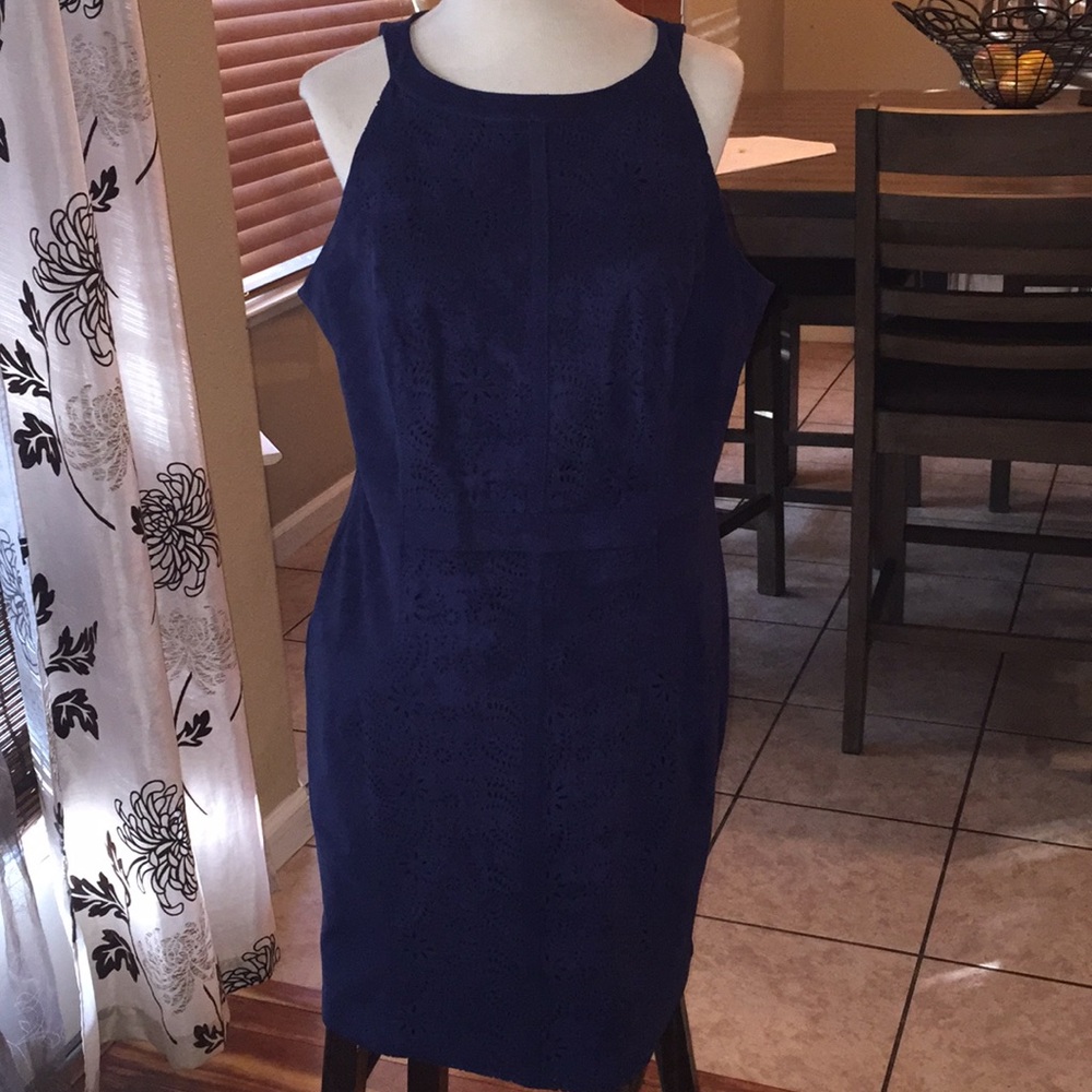 Vakko for INC Faux suede Navy size xl New